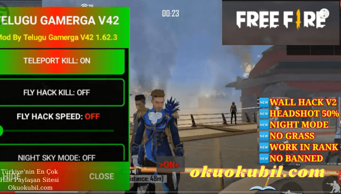 free fire 1 62 3 mod menu v42 auto headshot okuokubil