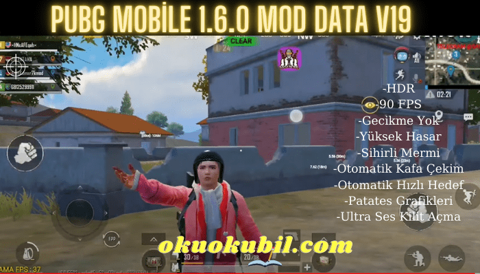 Pubg Mobile 1.6.0 Mod Data v19 Oto Hızlı Hedef