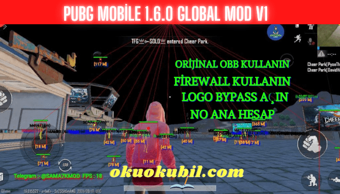 Pubg Mobile 1.6 Global Mod v1 Firewall Kullanın