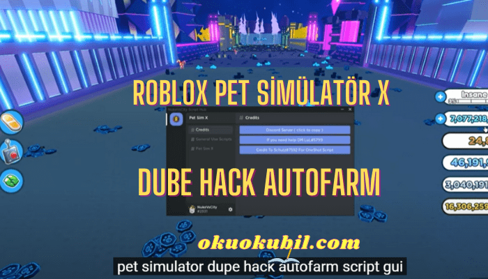 Roblox Pet Simülatör X Dube Hack Autofarm Yeni