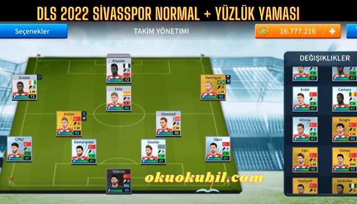 DLS 2022 Sivasspor  Normal + Yüzlük Yaması