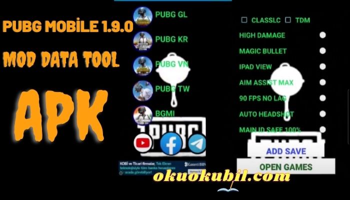 Pubg Mobile 1.9 Mod Data Tool APK Auto Headshot