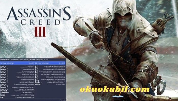 Assassin’s Creed 3 1.03 Mega Hileli +31 Trainer