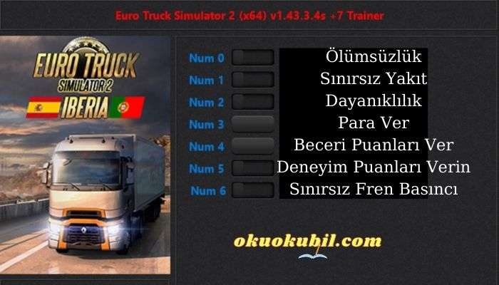 Euro Truck Simulator 2: 1.45.3.0 Yakıt Hileli +7 Trainer