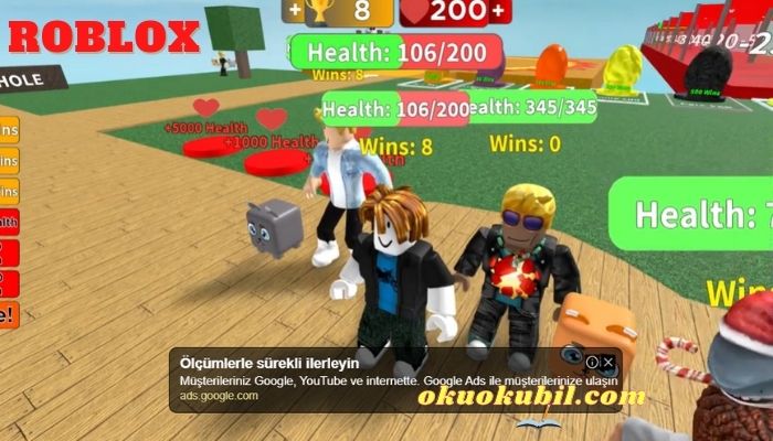 Roblox Every Second You Get +1 Health Hileli Script