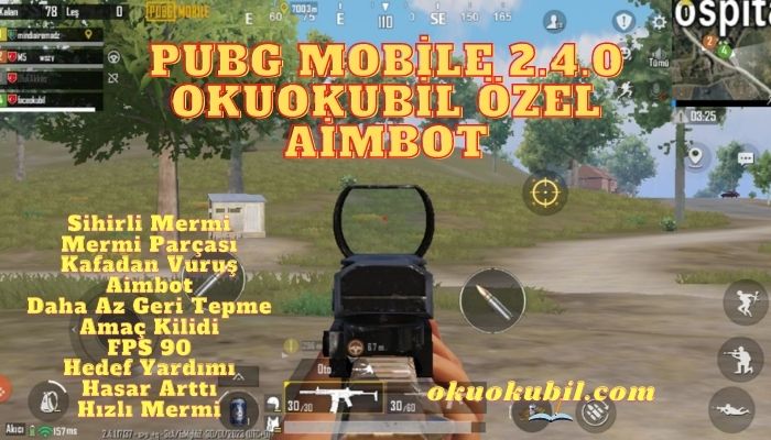 Pubg Mobile 2.4 Okuokubil Özel Aimbot Hileli Config