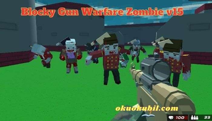 Blocky Gun Warfare Zombie v15 Aptal Düşman Hileli Mod Apk