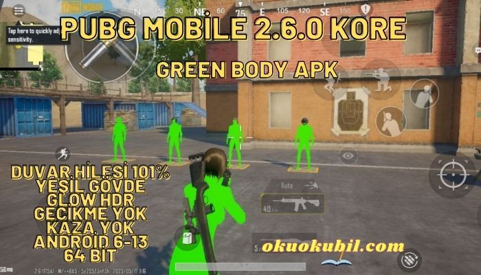 Pubg Mobile 2.6.0 Green Body Kore Hileli APK İndir