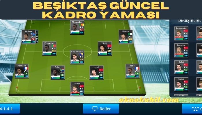 DLS 23-24 Beşiktaş Güncel Kadro Yaması Amartey, Montero İndir