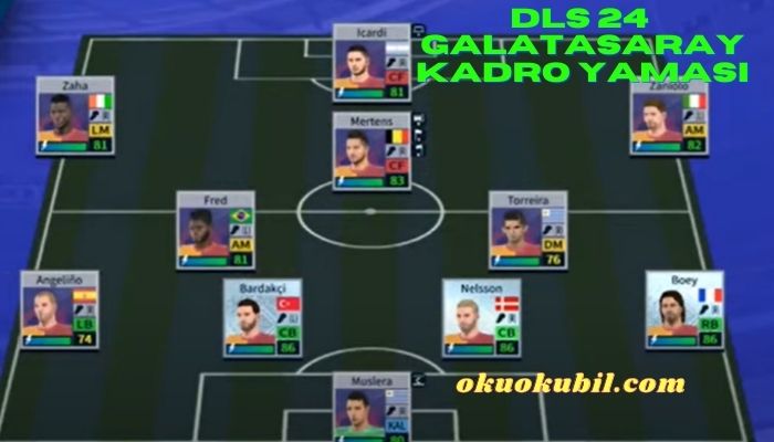 DLS 24 Galatasaray V2 Güncel Kadro Yaması İndir