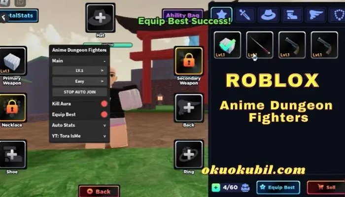 Roblox Anime Dungeon Fighters Script Anında Öldür Hilesi İndir 2024