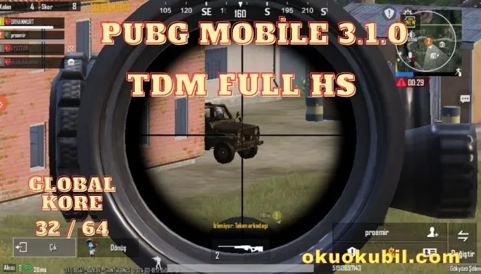 Pubg Mobile 3.1.0 TDM Full HS Config Hileli İndir