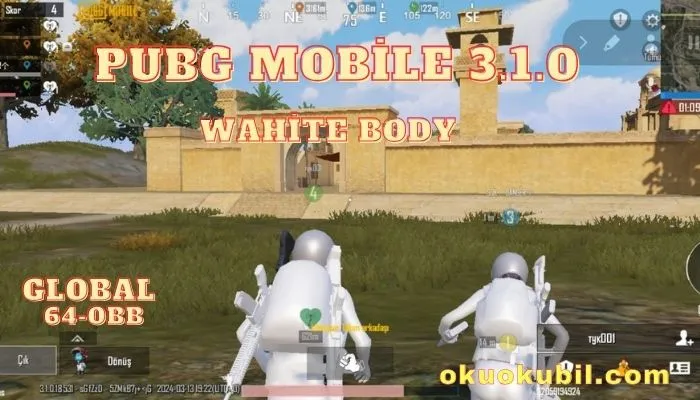 Pubg Mobile 3.1.0 White Body 64.Bit OBB Hileli İndir