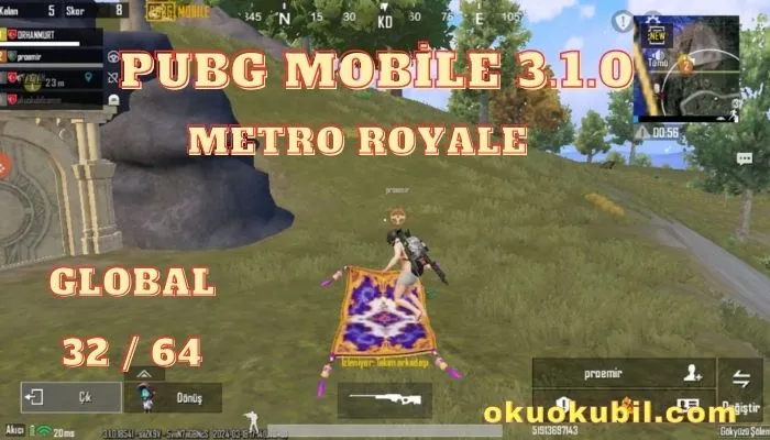 Pubg Mobile 3.1.0 Metro Royale Aimboot Hileli İndir