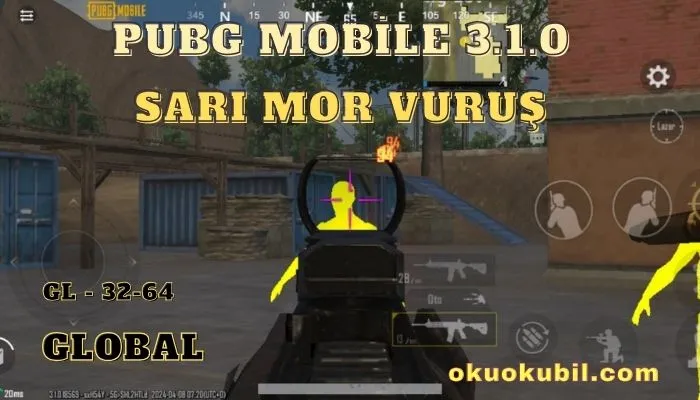 Pubg Mobile 3.1.0 X HIT Sarı Mor Vuruş Config Hileli İndir