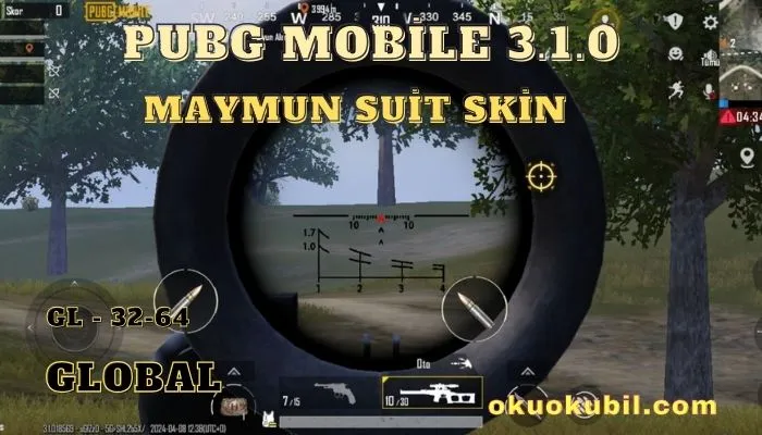 Pubg Mobile 3.1.0 MAYMUN Suit Skin Config Hileli İndir