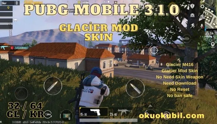 Pubg Mobile 3.1.0 Glacier Mod Skin Config Hileli İndir