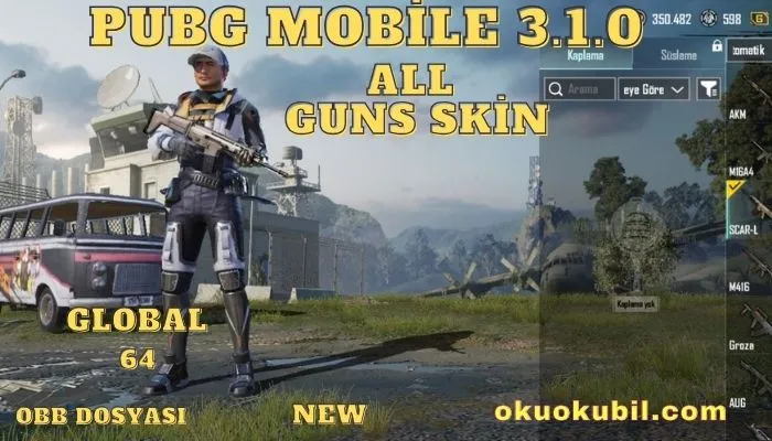 Pubg Mobile 3.1.0 All Guns Skin Config Hileli OBB İndir