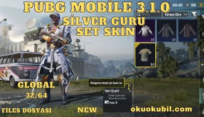 Pubg Mobile 3.1.0 Silver Guru Set Skin PNTM Hileli İndir