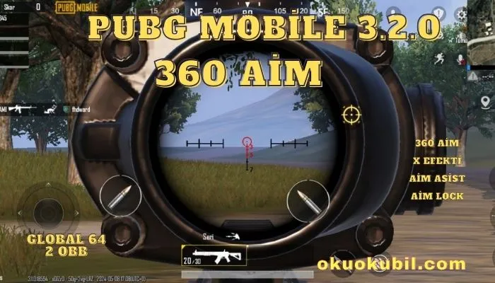 Pubg Mobile 3.2.0 360 Aim 64 GL OBB Hileli İndir