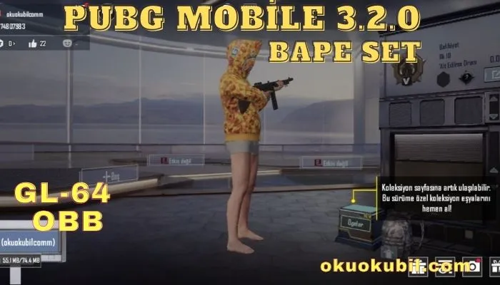 Pubg Mobile 3.2.0 BAPE SET OBB GL 64 Hileli İndir
